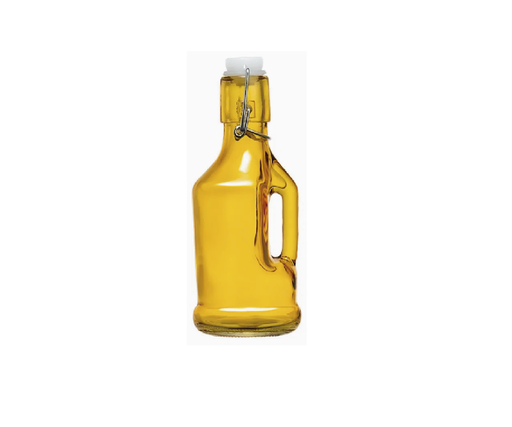 [PSC0012] Botella de Cristal Amarilla. Pza          